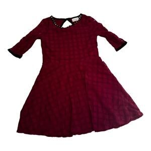 Sally Miller Houndstooth Studded Collar Dress Sz 6/7